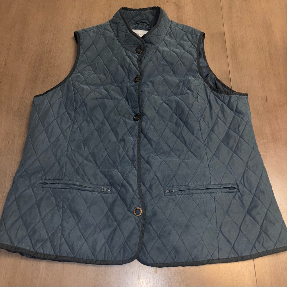 Jaclyn Smith Quilted Blue Vest Women’s 2X